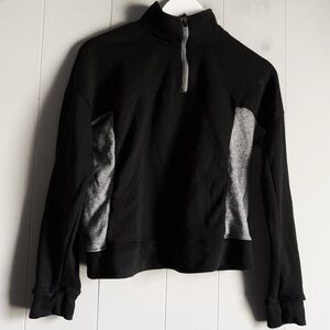 Xersion Black 1/4 Zip Mock Neck Pullover Fleece S